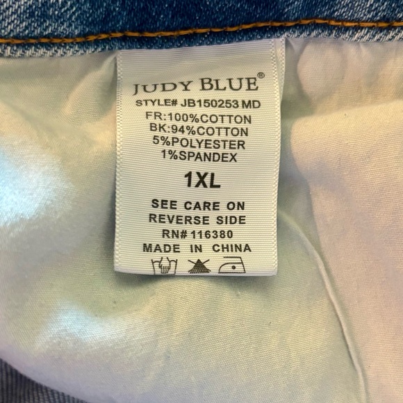 Judy Blue Kara High Rise Rigid Magic Button Fly Size 1XL - Picture 5 of 5